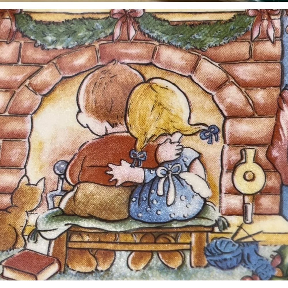 Enesco 1992 ‘Twas the night before Christmas mini porcelain plate